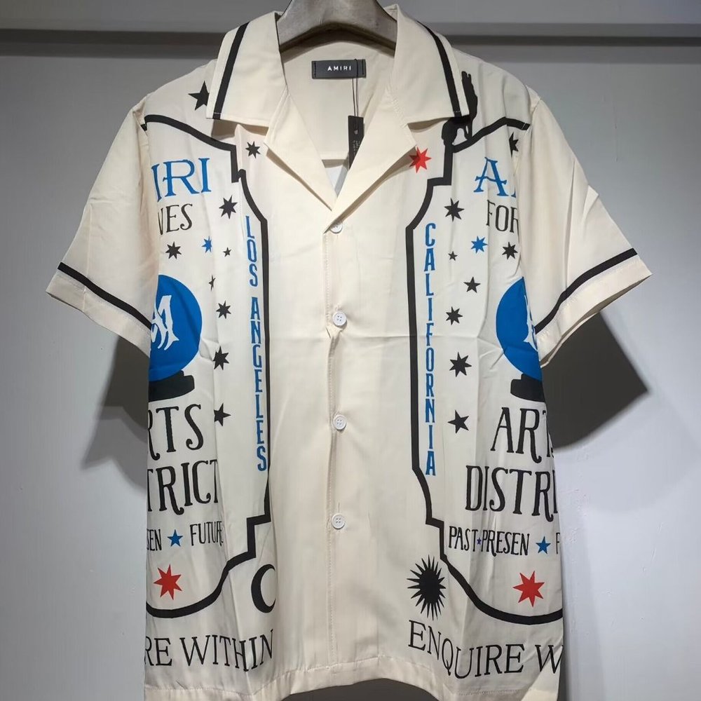 AMIRI nylon beach short sleeve shirt